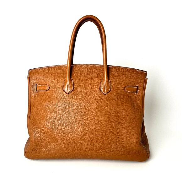Sold on fashionreloved.com HERMES Togo Birkin 35 Gold on Gold Hardware Bag - Picture 4 of 14